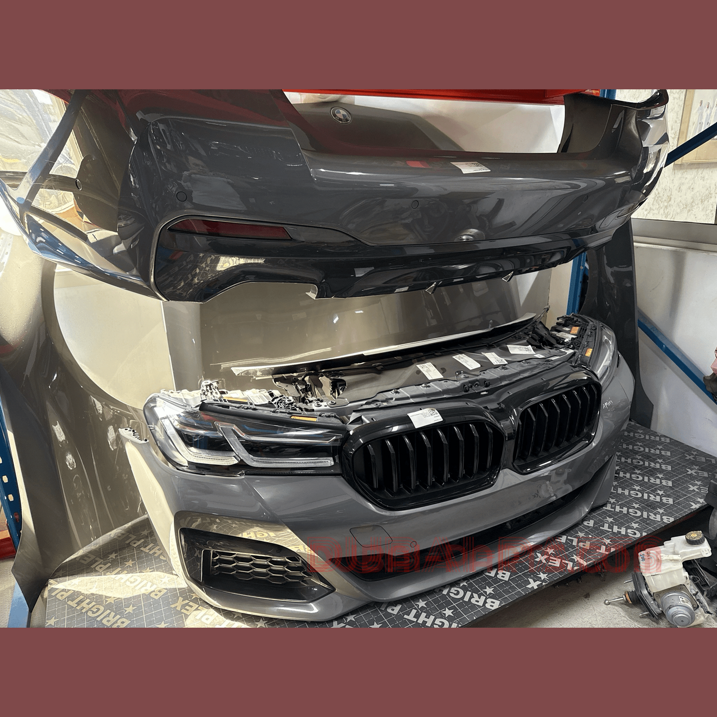 Bmw G30 LCI 2022 Bodykit Laser Headlight M Sport 530xdrive Front Complete OEM Original Fenders Bonet Bumper Headlights Panel Airduct Radiator Pack Modules