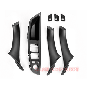 BMW F10 F11 Door Inner Handle Set 5 PC Black Color Aftermarket New Product