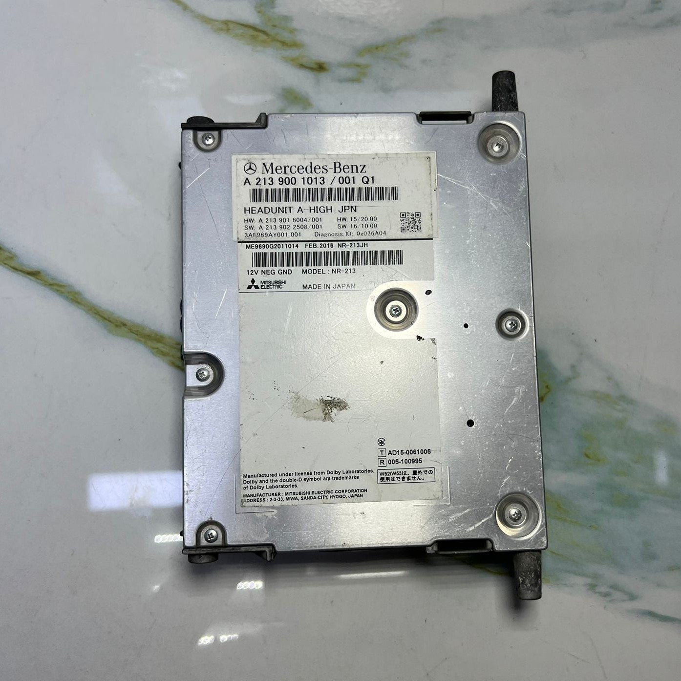 15-21 Mercedes W213 E-Class Radio Audio Multimedia Head Unit  A213 9001013 OEM
