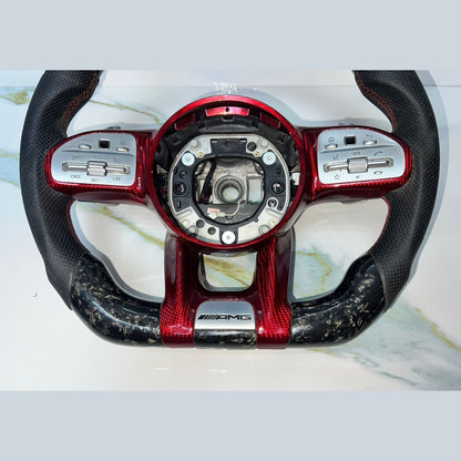 Mercedes W205 AMG Steering Wheel Multi Function Sport Assembly W \ Paddle Shifts
