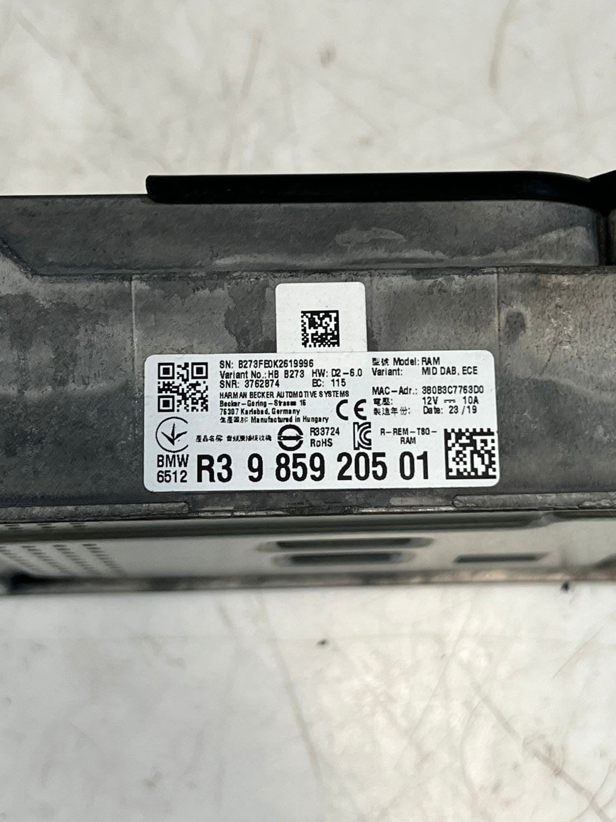 2019-2023 BMW 330i 3 Series G20 G21 HARMAN STEREO Sound Amplifier 9859205 OEM