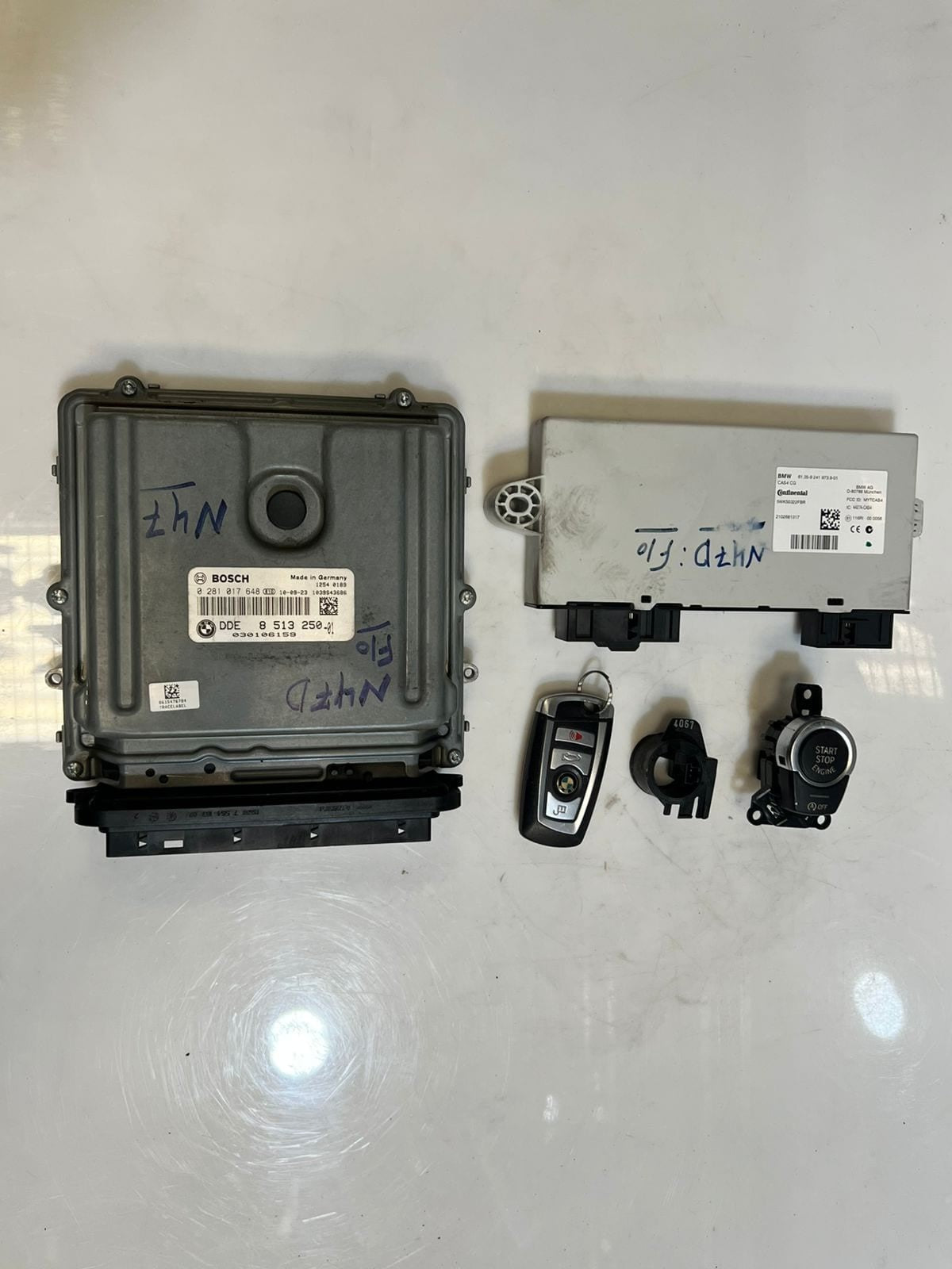 BMW 5 Series F10 N47D Engine Control Unit ECU SET DDE+ CAS4+ 1KEY 8513250