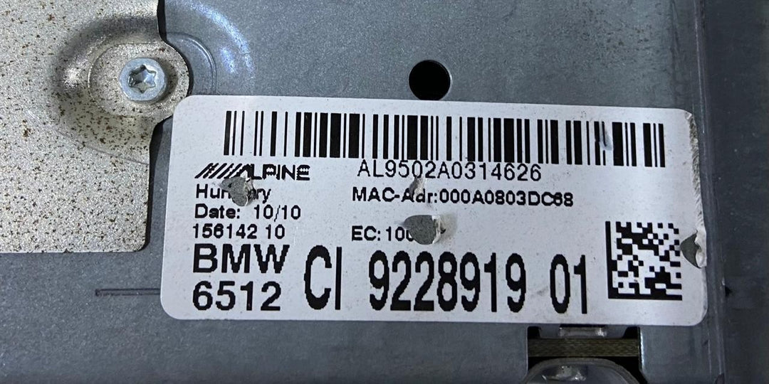 OEM BMW F01 F10 F11 F12 F13 AUDIO CD PLAYER NAVIGATION HEAD UNIT 9228919