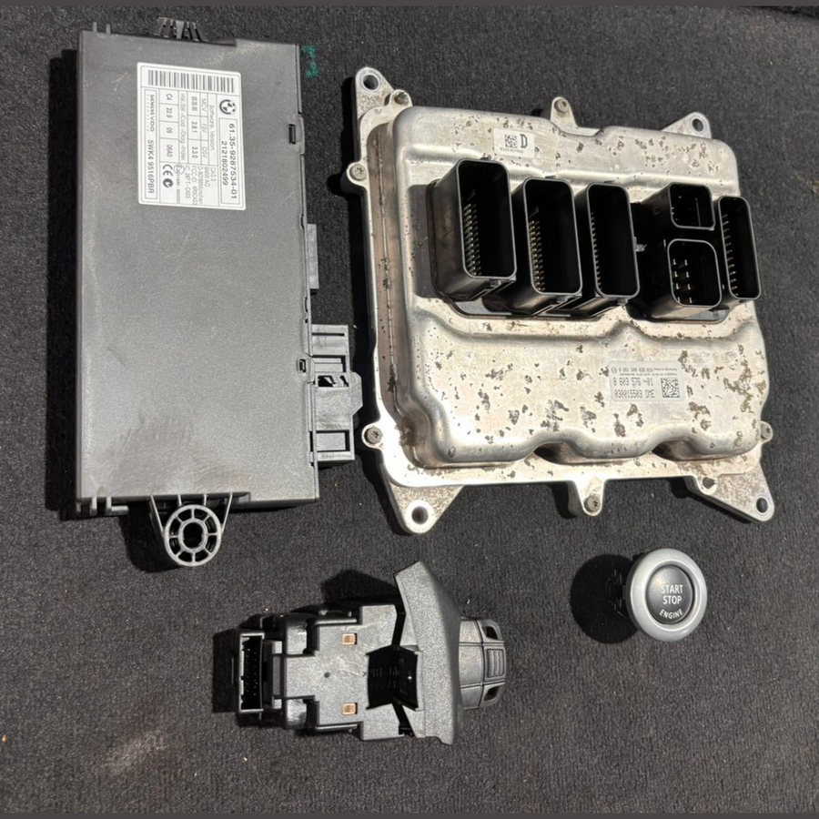 BMW Z4 X1 20i N20 E84 ENGINE CONTROL ECU Kit DME CAS3 + Key Manual - 8603576