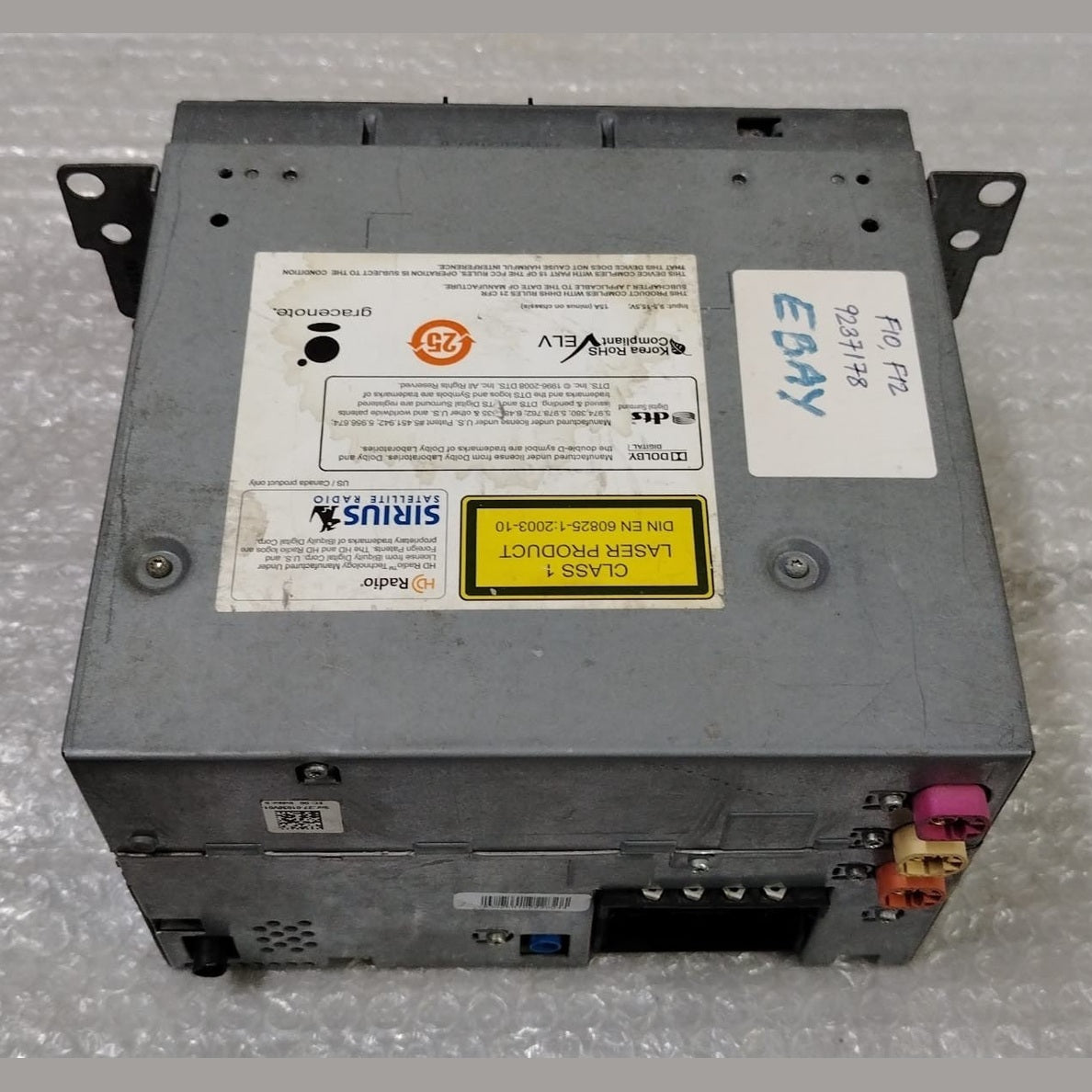 OEM BMW F10 F12 F01 F02 CIC RADIO NAVIGATION CD PLAYER HEADUNIT 9237178