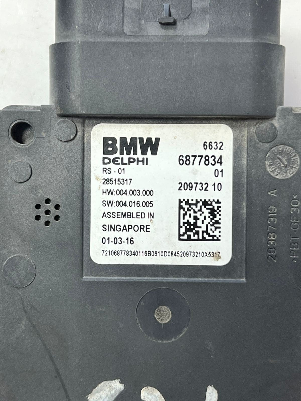 2016-2017 BMW 740i G30 5' G11 7' 750i Blind Spot Detection Radar Sensor 6877834 