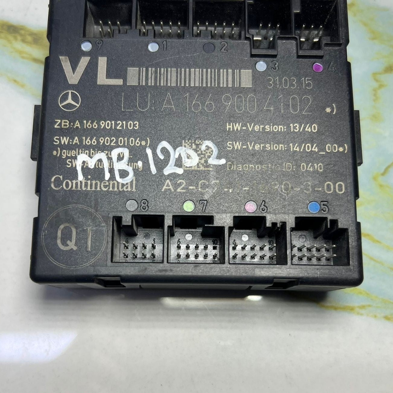 Mercedes W166 ML GLE GL Front Left Side Door Control Module A166 9004102 OEM