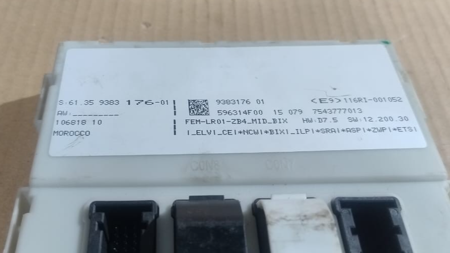 BMW F20 F30 F34 BCM FEM BSI BODY CONTROL MODULE UNIT 9383176