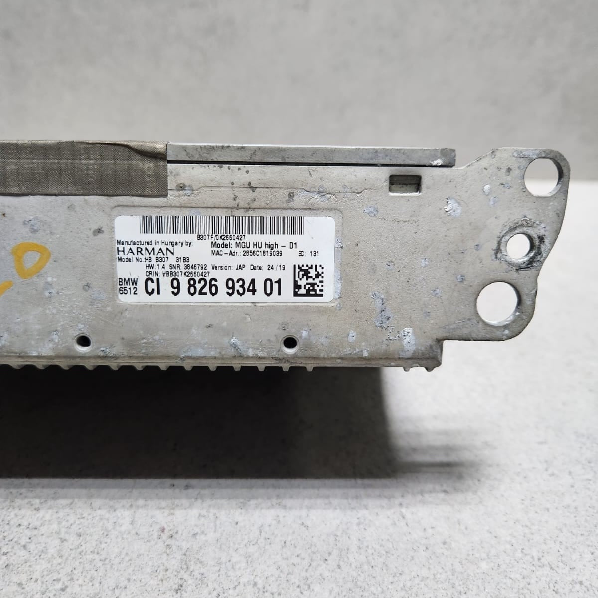BMW G20 330E 2020 HEAD UNIT 9826934 NAVIGATION SYSTEM MGU-IL