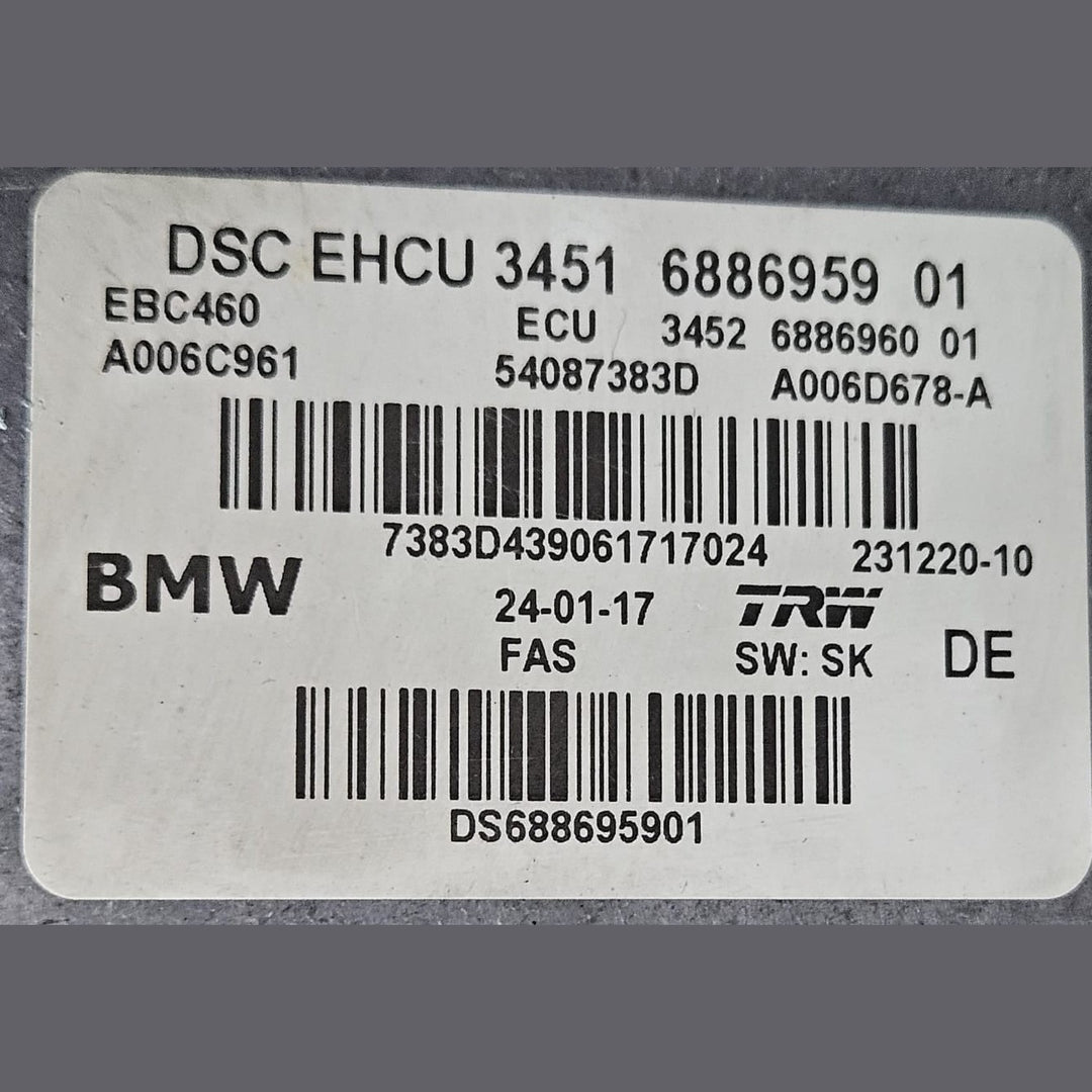 2007-2009 BMW 328i G11 G12 G30 ABS Anti Lock Brake Module & Pump 6886959 OEM