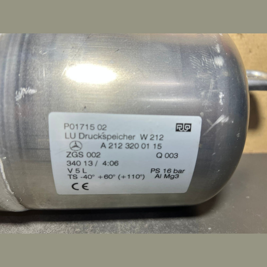 10-16 Mercedes W212 E-Class Air Suspension Pressure Reservoir Tank A212 3200115