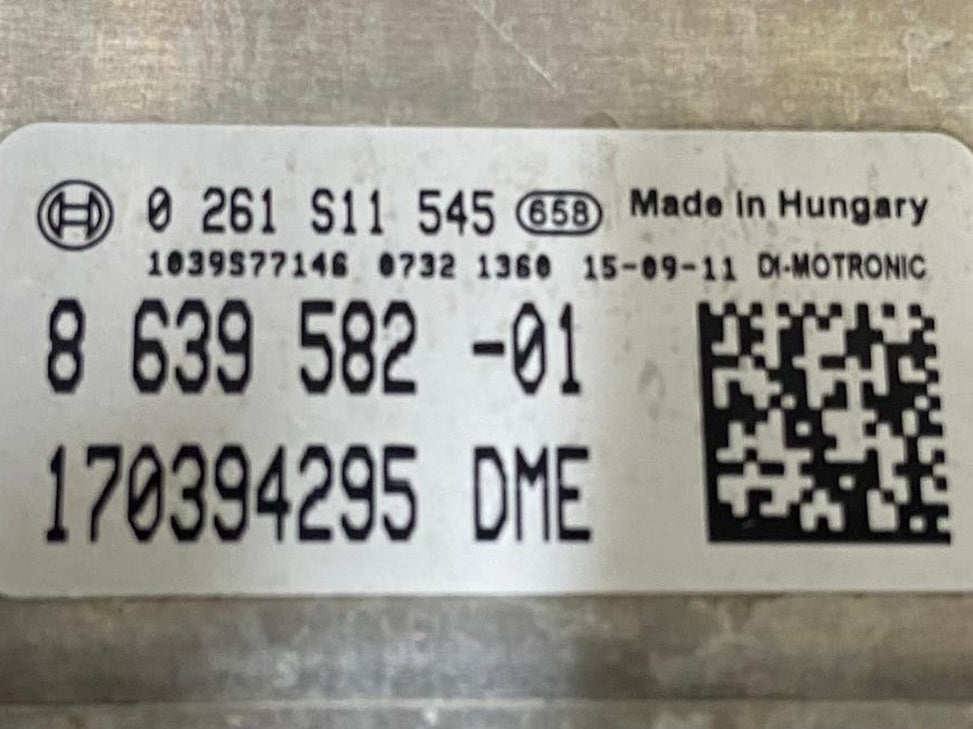 OEM BMW F07 N55 ENGINE COMPUTER CONTROL UNIT MODULE ECU SET 8639582-01