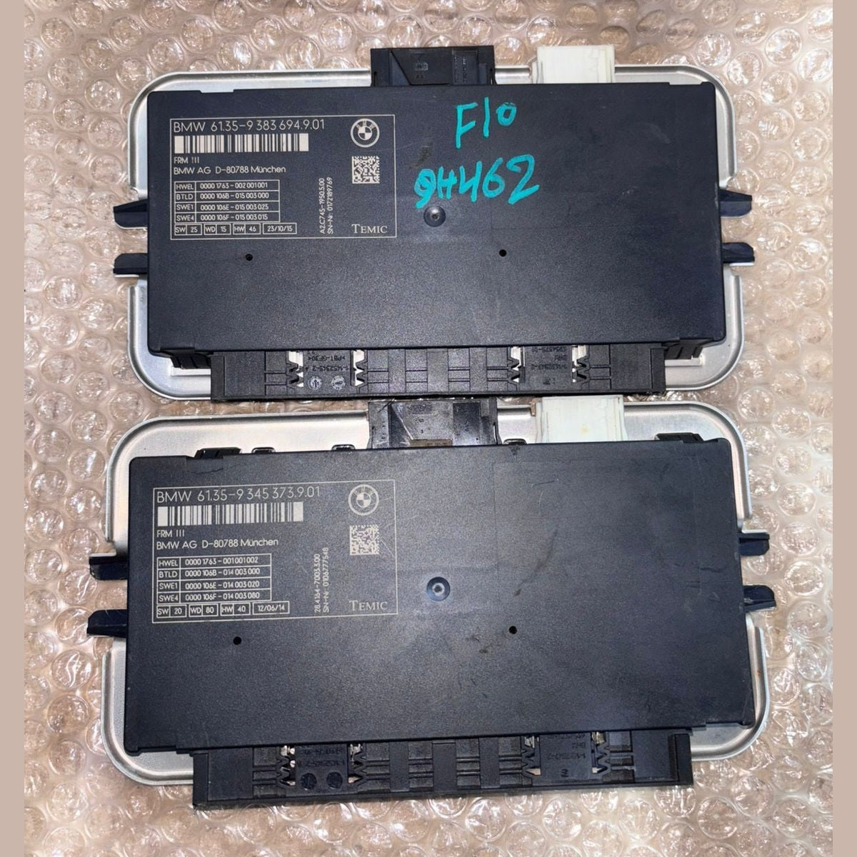 Bmw F10 f02 528i 535i 740i 2014 LCI FRM  Control module 9345373  9383694