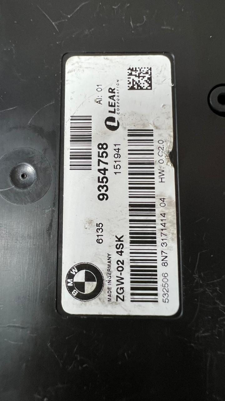 2011-2017 BMW X3 X4 Central Gateway Control Module 9354758 xDrive28i with 2.0L 