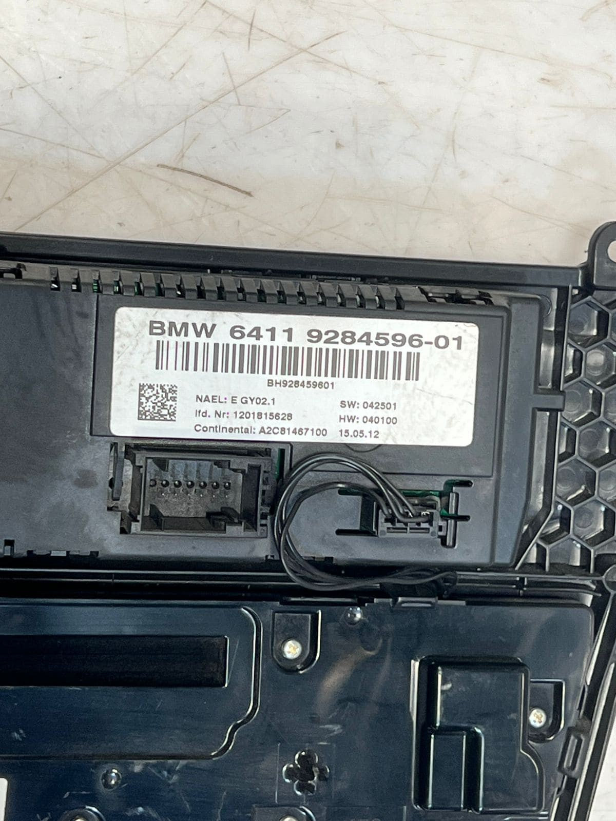 2010-2014 BMW X3 F25 X4 F26 Climate Control AUDIO Panel A/C 9284596 OEM