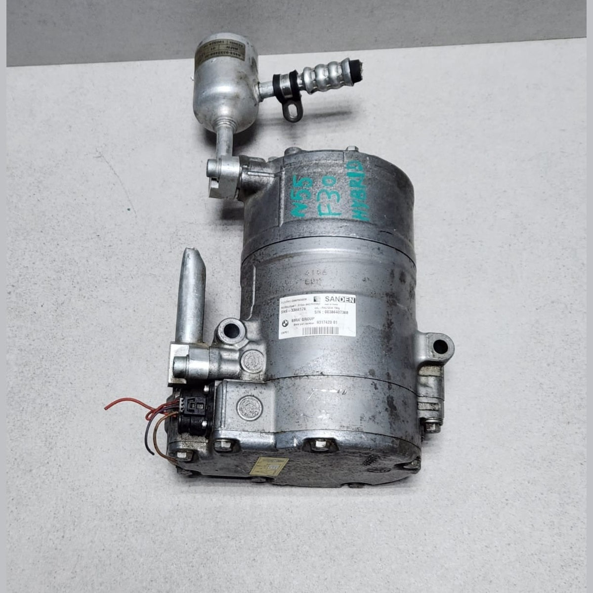 2013-2015 BMW ActiveHybrid 3 Electric Air Conditioning Compressor 9317420 AC 