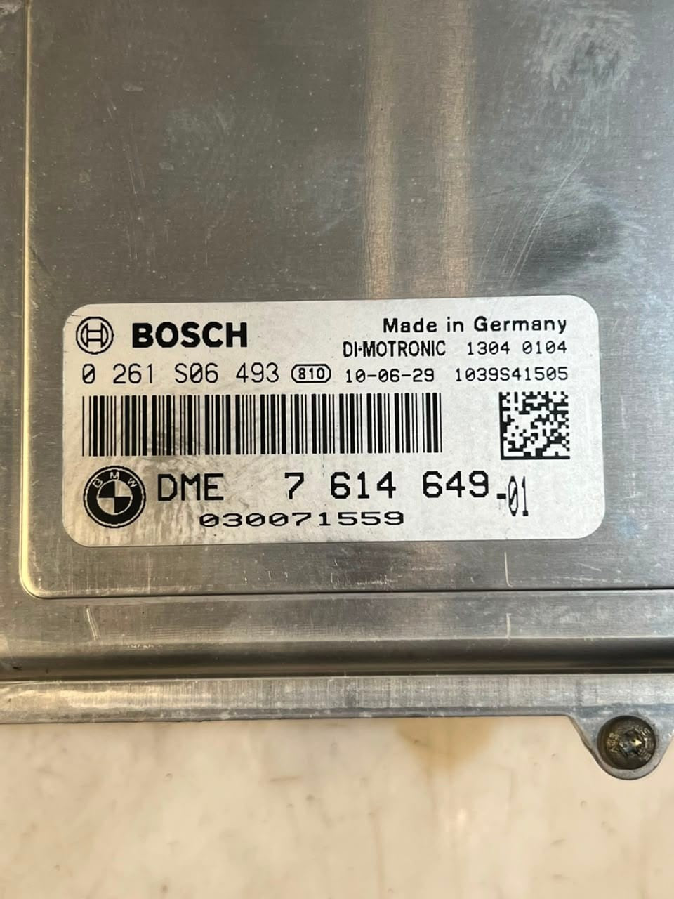 2010 BMW 535i F07 N55 Engine Control Unit ECU SET DME+CAS4+1KEY 7614649 OEM