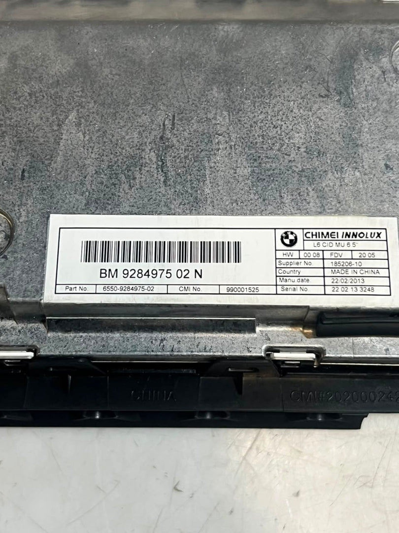 2013-2018 BMW 650i and 640i GPS RADIO SCREEN Central Information Display 9284975