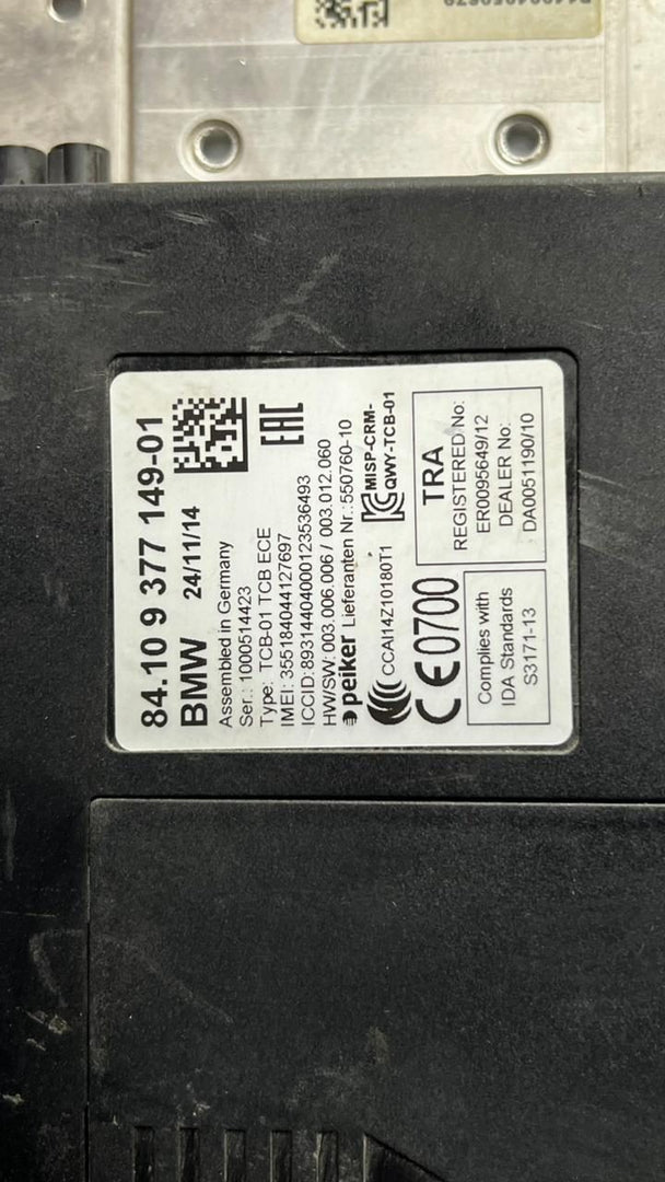 BMW Telematics Control Unit 9377149 F30 and F34 3 Series Gran Turismo models