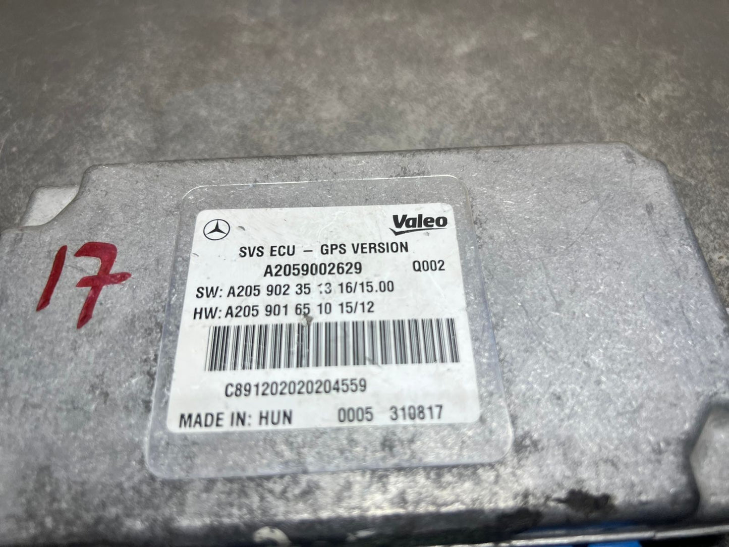 15-20 Mercedes W205 Surround View Camera Control Module  A205 9002629 OEM