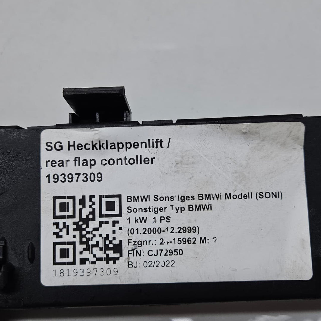 2022 BMW  iX I20 G61 Tailgate Control Unit 5A53D07