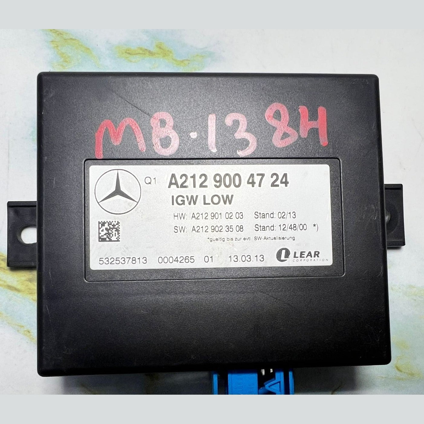 Genuine Mercedes W212 E-Class Central Gateway Control Module A212 9004724 OEM