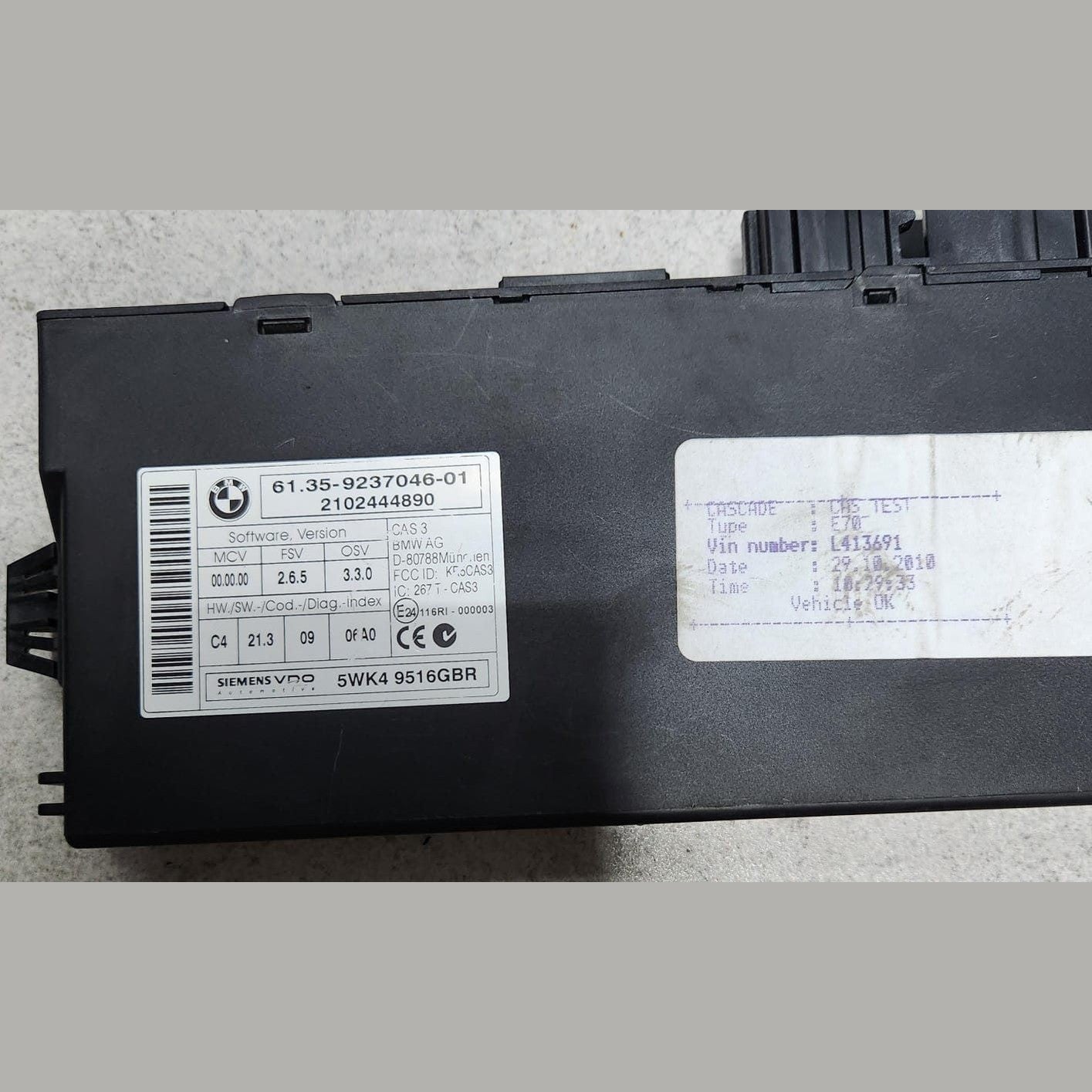2011 BMW X5 E70 3.5i Engine Control Module DME 7614754 535i X5 E70 ECU SET
