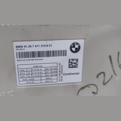 BMW G30 G31 G32 G11 G12 FRONT MEMORY SEAT CONTROL MODULE  OEM  - 7471370