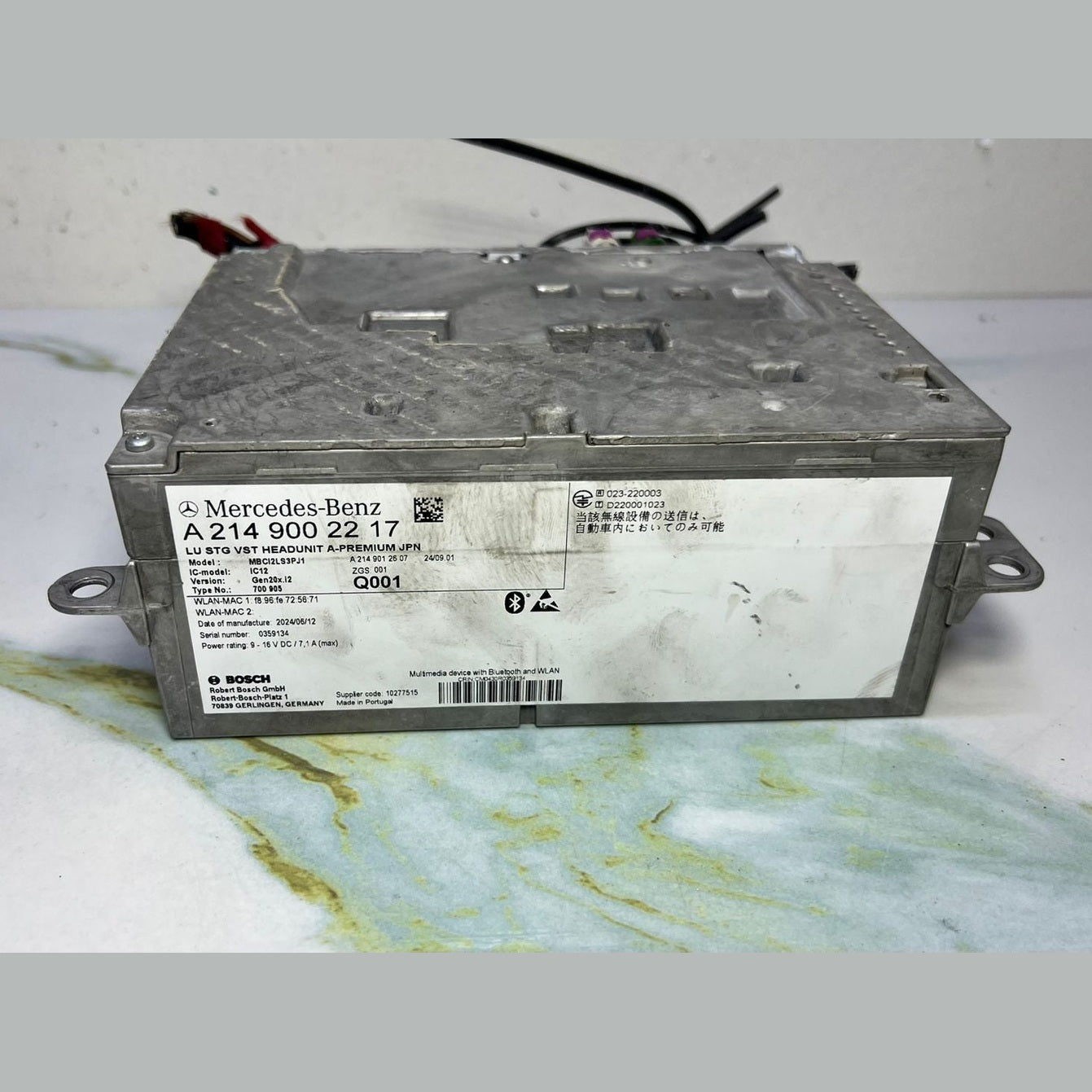 Mercedes-Benz W206 C-Class Head Unit Control A 2149002217
