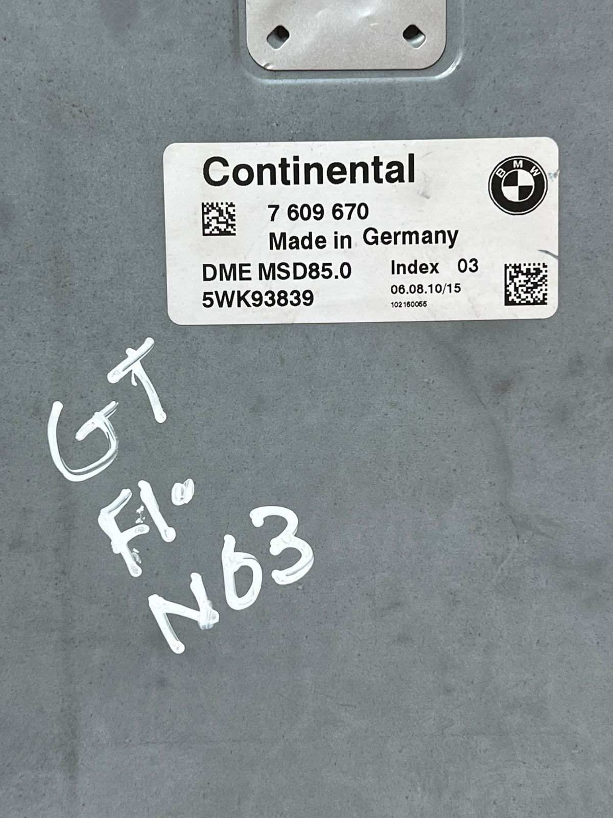 2009-2015 BMW 750i N63 4.4 V8 Engine Control Module 7609670