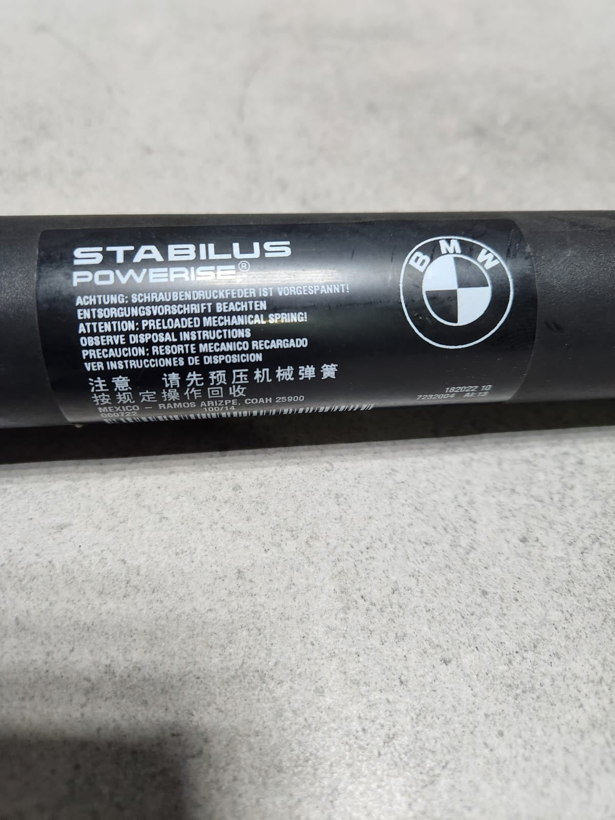 2011-2017 BMW X3 Tailgate Lift Cylinder 7232004 X3 18i, 20i, 28i, and 35i