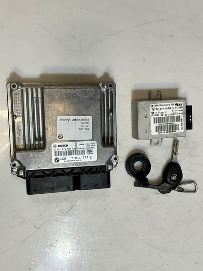 2007-2010 BMW X3 E83 Engine Control Unit ECU SET DDE+EWS+1KEY 7811111 OEM