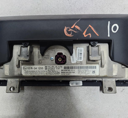 2016-2019 BMW X1 Central Information Display Screen 9387451 X1 F48