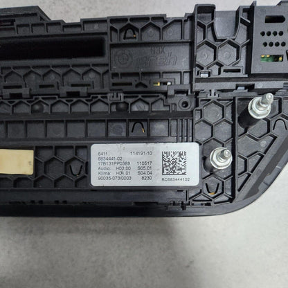 2017-2020 BMW 530i Climate Control Switch 6834441 5 Series G30 G31
