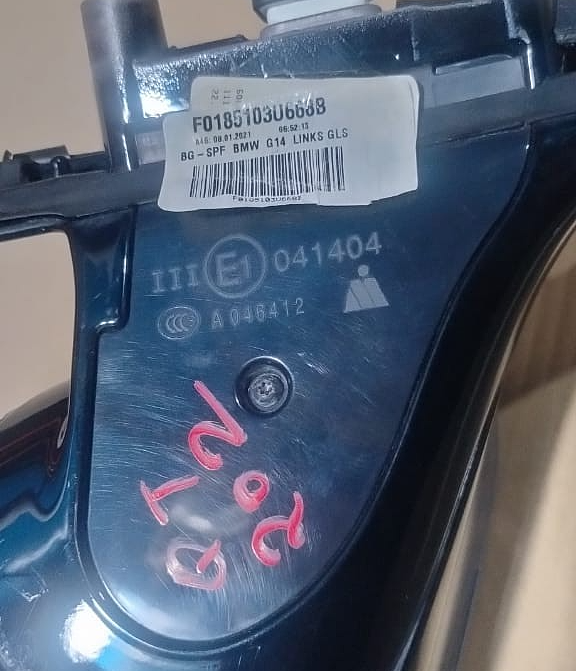 BMW G14 LEFT HAND DRIVE LEFT SIDE  LHD SIDE MIRROR  - A046412