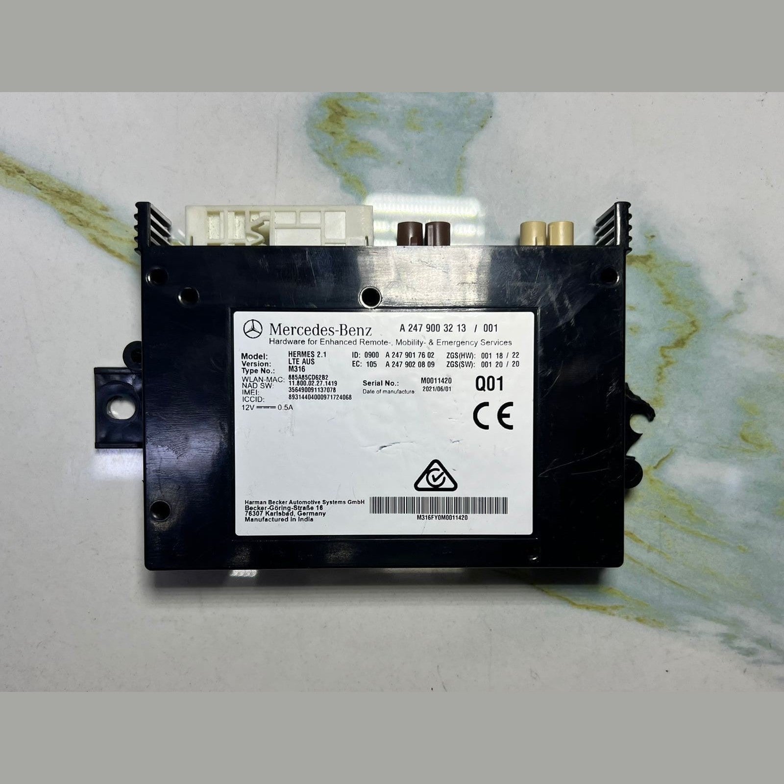 Mercedes Communication Control Module A2479003213 W247 B-Class