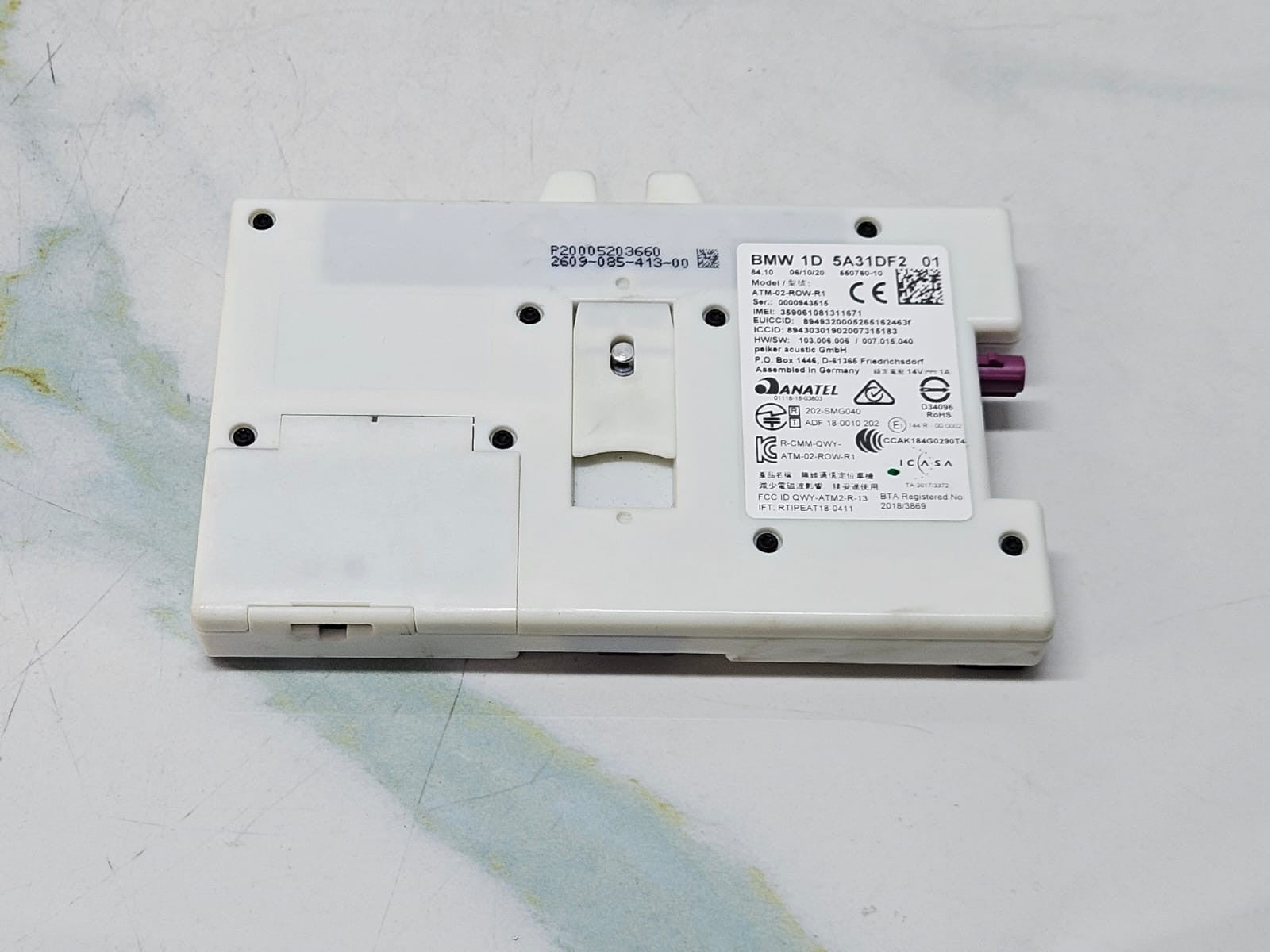 BMW F44 TELEMATICS ANTENA CONTROL MODULE ECU OEM 5A31DF2 OEM