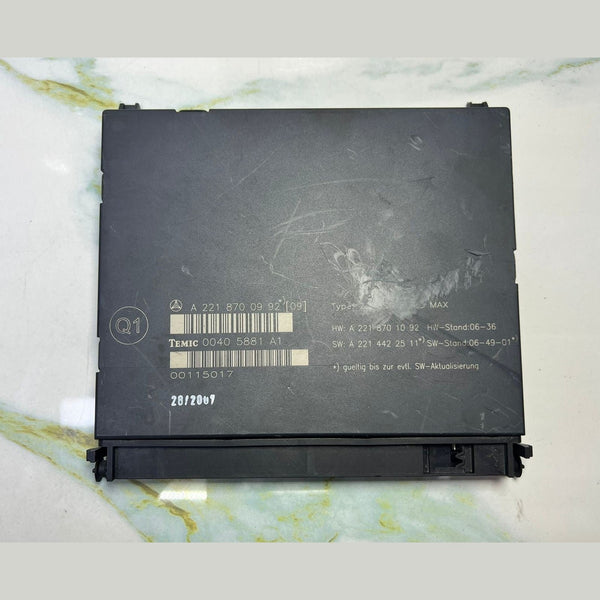 2007-2013 Mercedes-Benz S600 W221 Rear Seat Control Module A221 8700992 OEM