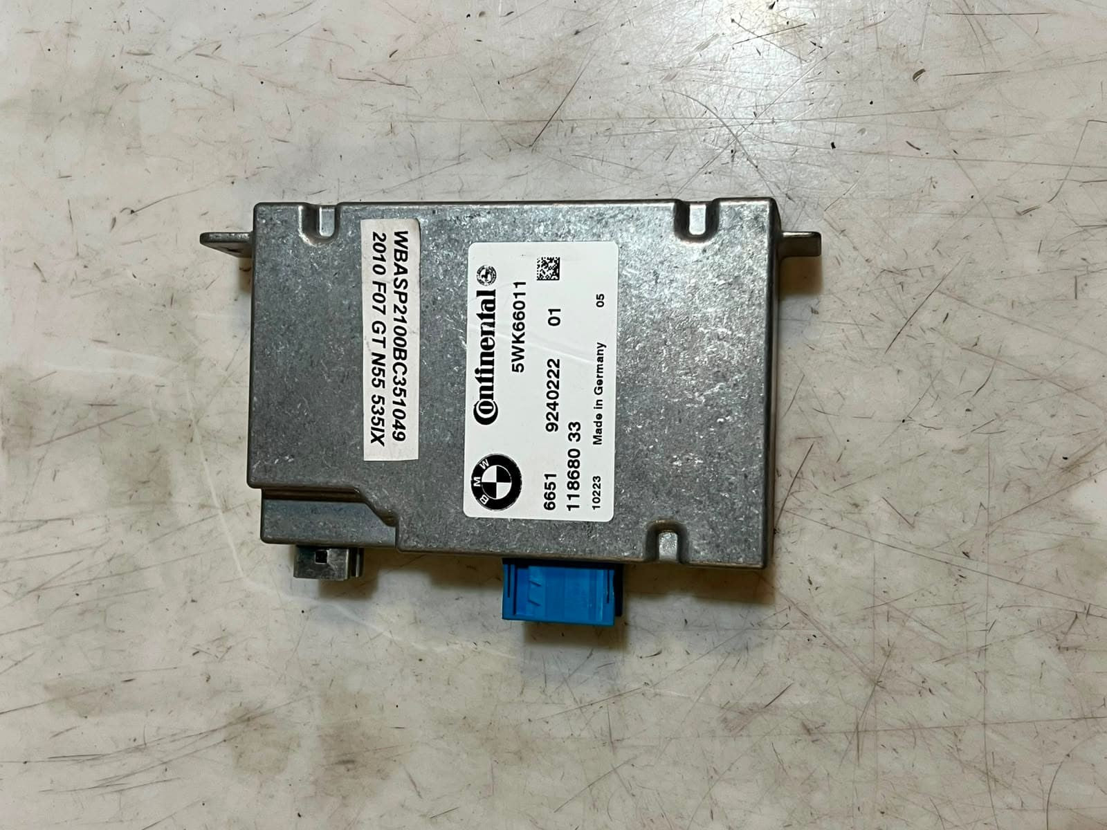 2011-2013 BMW 5' 7' F10 F11 F01 F02 535i Front Camera Control Unit 9240222 OEM