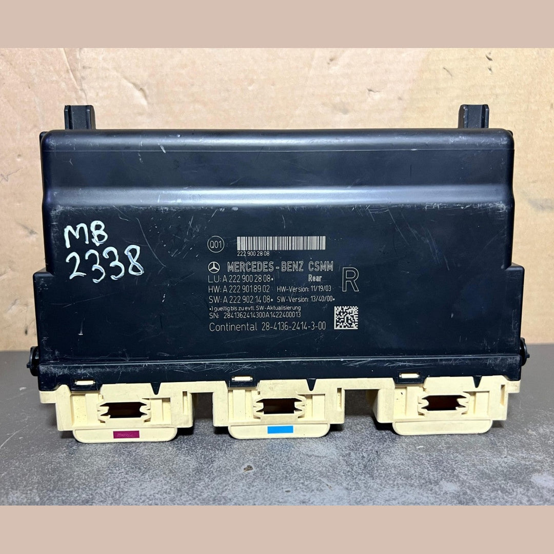 14-18 Mercedes W222 S-Class AMG Rear Right Seat Control Module A222 9002808 OEM