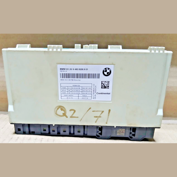 2017-2018 BMW M760LI XDRIVE  Front SEAT Control Module 9483828 OEM