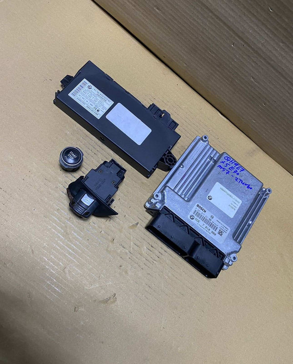 2007-2009 BMW X5 E70 M57N2 3.0 DIESEL Engine Control ECU SET Unit 7810980
