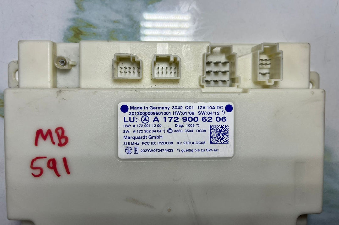 Mercedes R172 SLK350 CLS550 E63 Keyless Go Entry Control Module A172 9006206 OEM