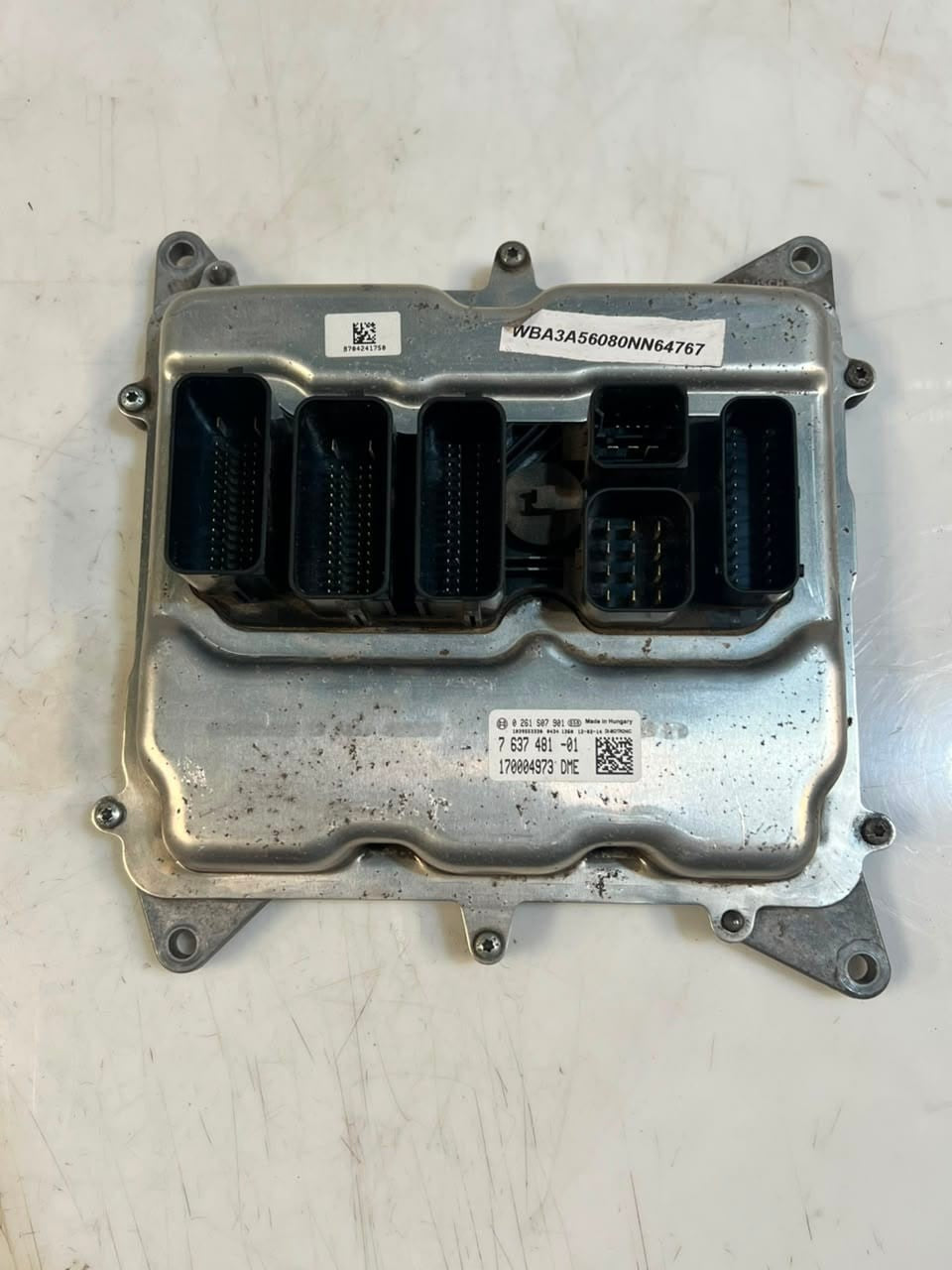 2012 BMW 3' F30 N20 328i Engine Control Unit ECU SET DME+FEM+1KEY 7637481