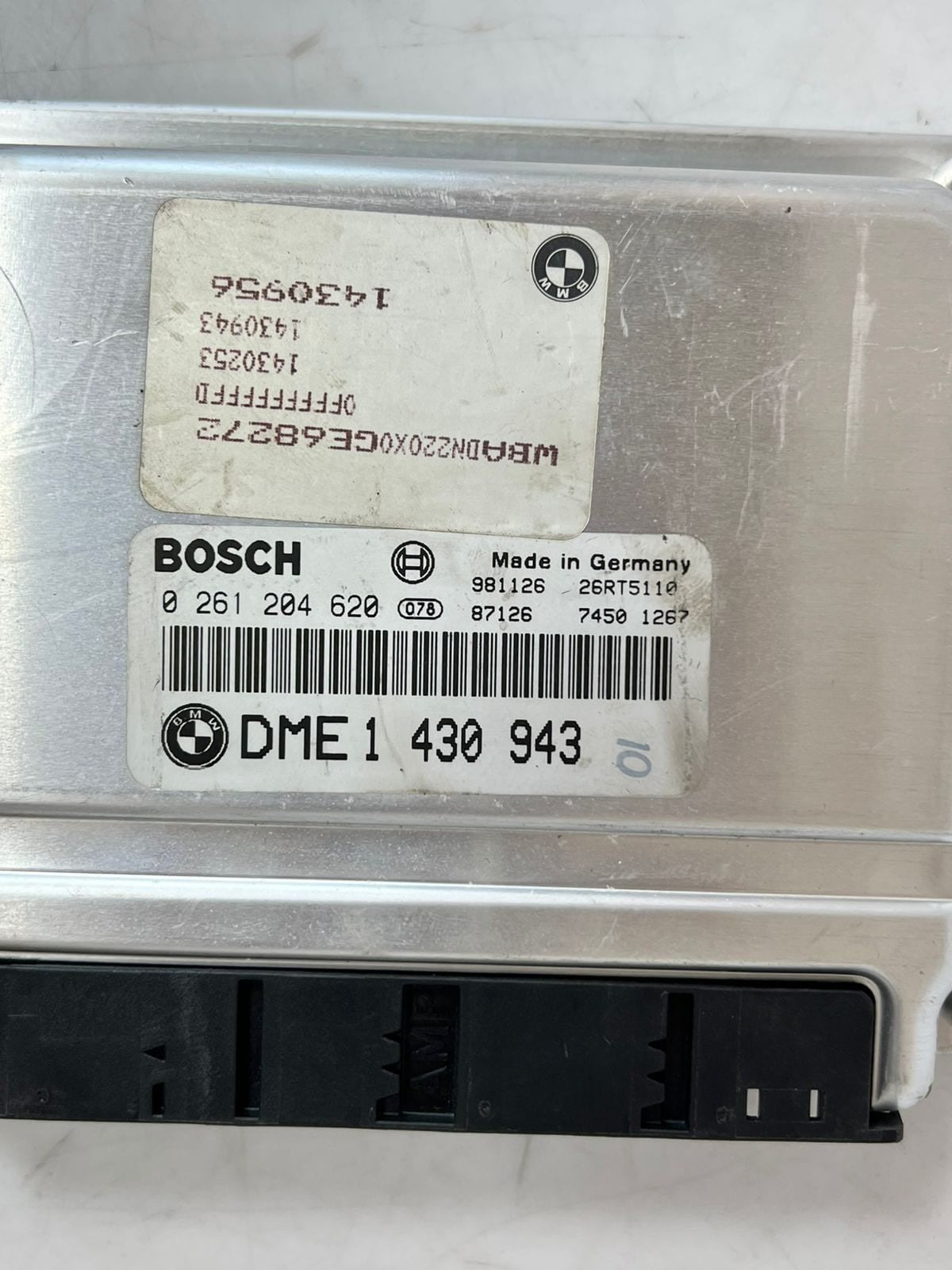 2002 BMW 540i M62 E38/E53/E39 ENGINE CONTROL ECU SET DME 1430943 
