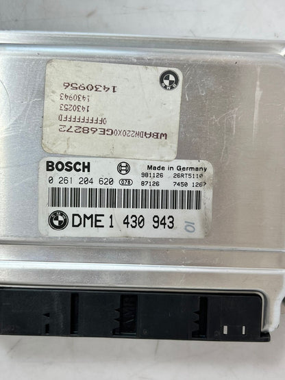 2002 BMW 540i M62 E38/E53/E39 ENGINE CONTROL ECU SET DME 1430943 
