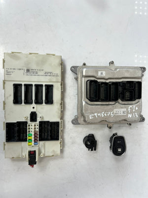 BMW F20 N13 Engine Control Unit ECU SET DMM+FEM+NO KEY 7636292 OEM