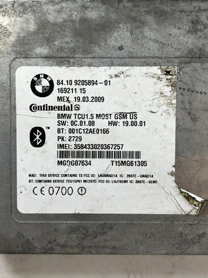 2009-16 BMW X5 135i 335d 528i 5 Bluetooth Telematics Control Module 9205894 OEM