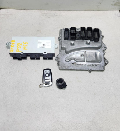 7644134 BMW F02 740LI N55 Engine Control Module ECU SET 2012-2015
