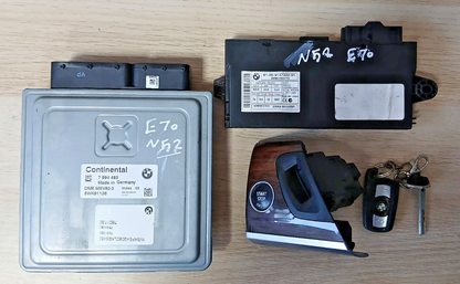 BMW E70 N52 DME MSV80.0 ECU Engine Control Unit Kit 5WK91136 OEM 7594483